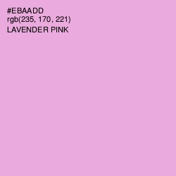 #EBAADD - Lavender Pink Color Image
